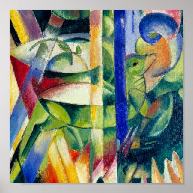 Poster Franz Marc Faminting Little Mountain Goats (Frente)