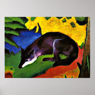 Poster Franz Marc - Fox Azul