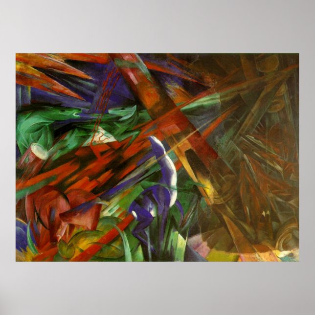 Poster Franz Marc - Santuários 1913 Morte Canvas Após Mor (Frente)