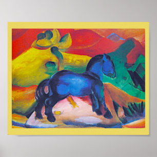 Poster Franz Marc, The Blue Pony, Art