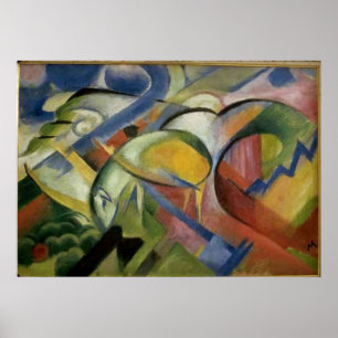 Pôster Franz Marc The Lamb 1913-14 Ovelino Animal