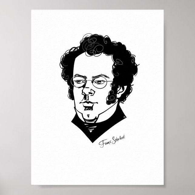 Poster Franz Schubert (Frente)