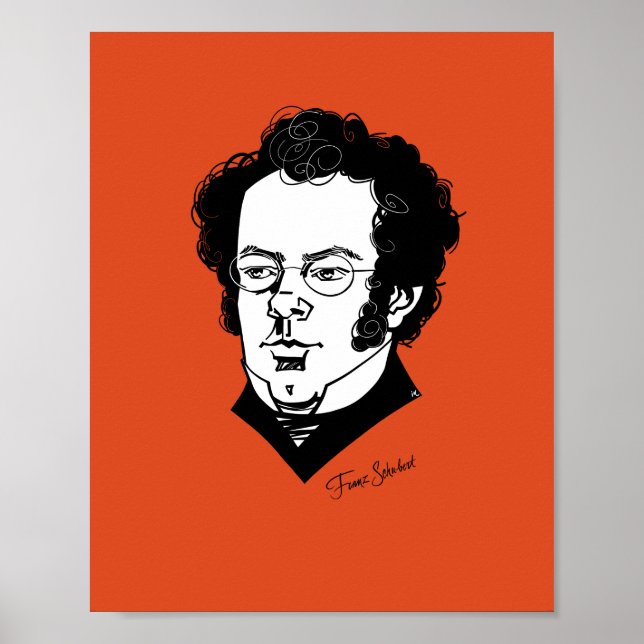 Poster Franz Schubert (Frente)