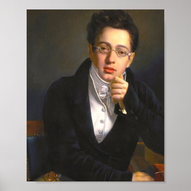 Poster Franz Schubert Portrait (Frente)