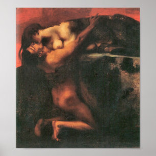 Pôster Franz von Colagem - o beijo da esfinge