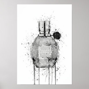 Poster Frasco de Fragrância de Natal 'Miss Mauve'