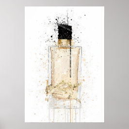 Poster Frasco de Fragrância de Natal 'Platinum Gold'