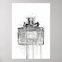 Poster Frasco de Fragrância de Presente de Natal 'Candy F