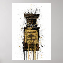 Poster Frasco de Fragrância de Presente de Natal 'Obsidia