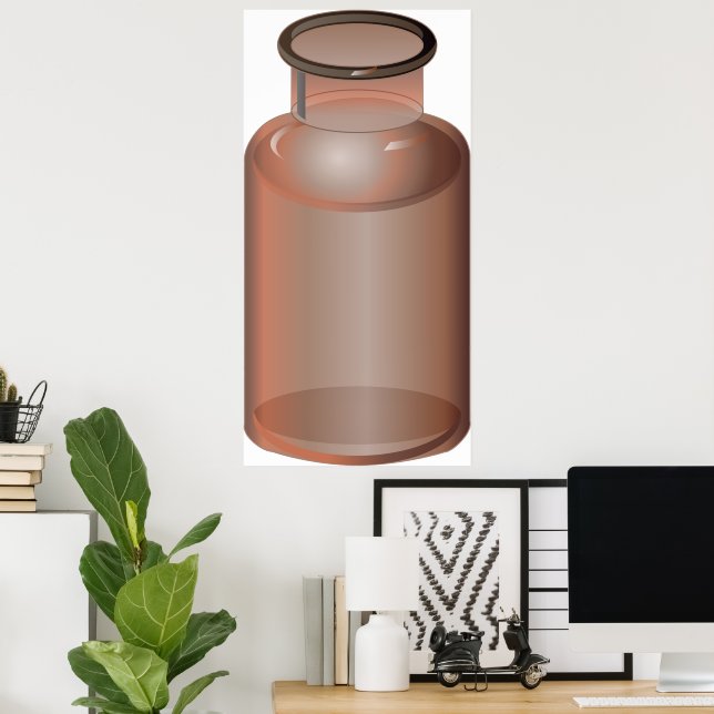 Poster Frasco de vidro Vase (Escritório em casa)