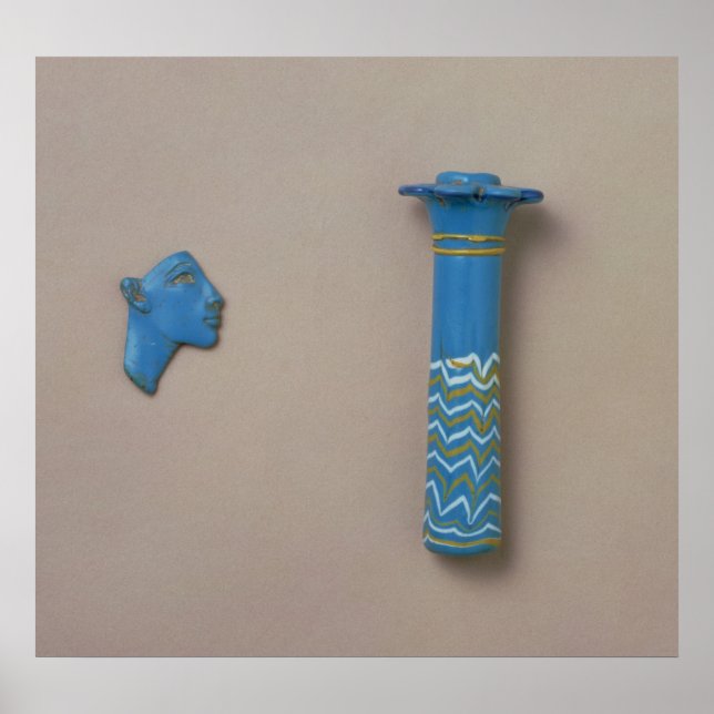 Pôster Frasco kohl com coluna de palma e fragmento de cam (Frente)