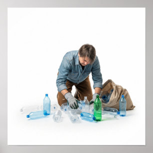 Poster Frascos para Design Reciclagem