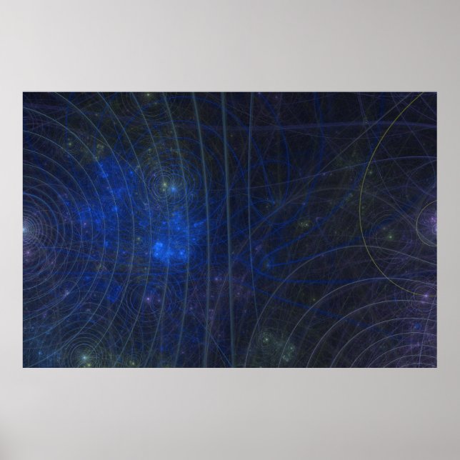 Pôster fratura do mapa azul (Frente)