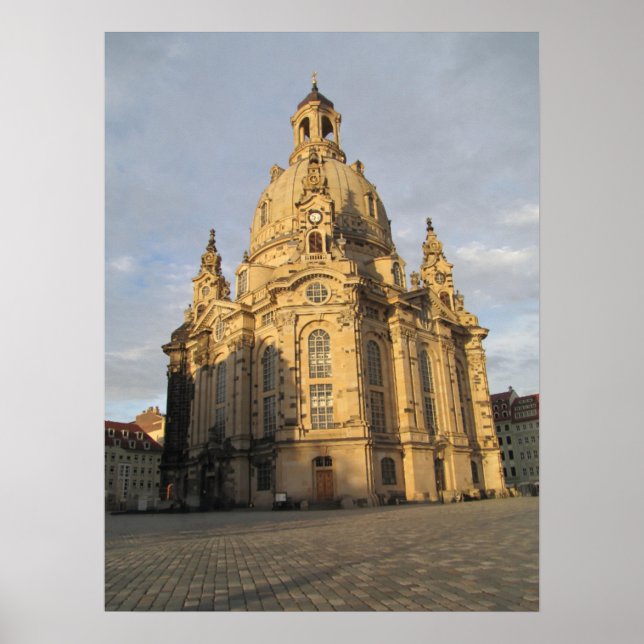 Poster Frauenkirche em Dresdn (Frente)
