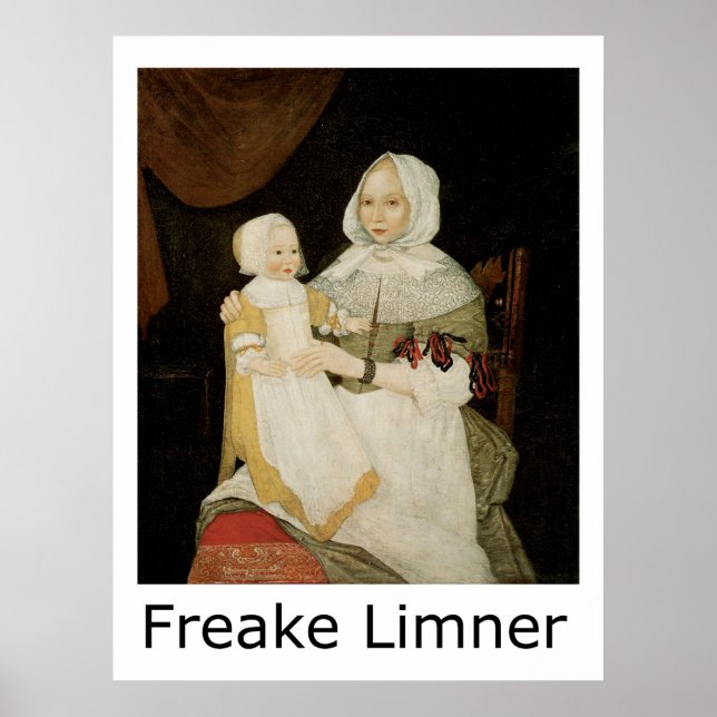 Poster Freake Limner Elizabeth Freake e Baby Mary (Frente)