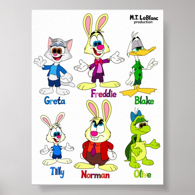 Poster Freddie Bunny & Amigos  (Frente)