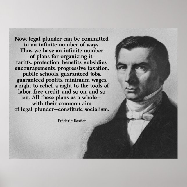 Poster Frederic Bastiat Legal Plunder (Frente)