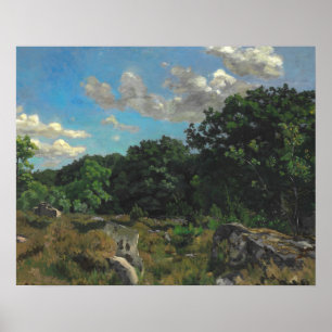 Poster Frederic Bazille - Paisagem em Chailly
