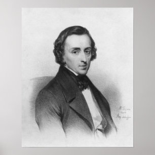 Pôster Frederic Chopin, depois de Ary Scheffer