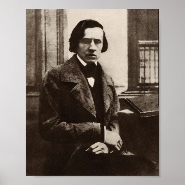 Poster Frederic Chopin Polonês Retrato (Frente)