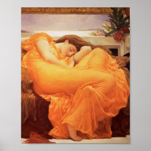 Poster Frederic Leighton - flamejante em junho