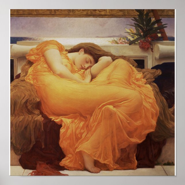 Poster Frederic Leighton - Junho Flaming (Frente)