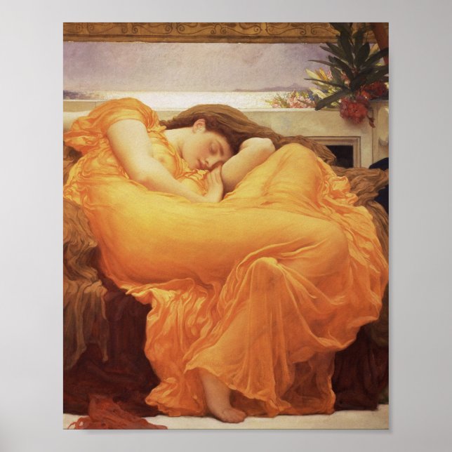 Poster Frederic Leighton - Junho Flaming (Frente)