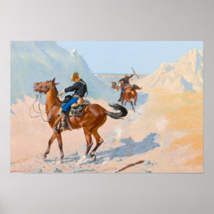 Poster Frederic Remington - A Guarda Avançada, ou A Mil