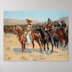 Poster Frederic Remington - O Major Mexicano