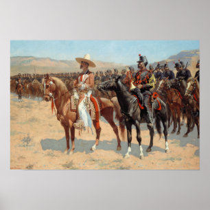 Poster Frederic Remington - O Major Mexicano