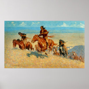 Poster Frederic Remington's The Buffalo Runners (1909)
