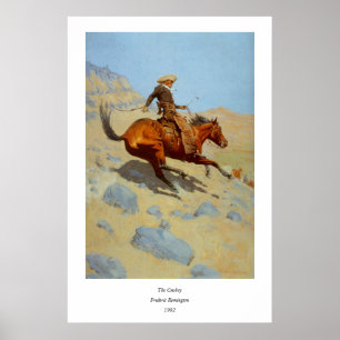 Poster Frederic Remington's The Cowboy (1902)