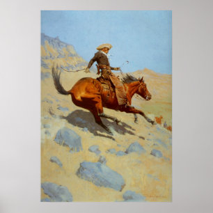 Poster Frederic Remington's The Cowboy (1902)