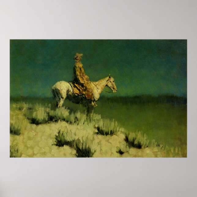 Poster Frederic Remington's The Night Herder (cerca de 19 (Frente)