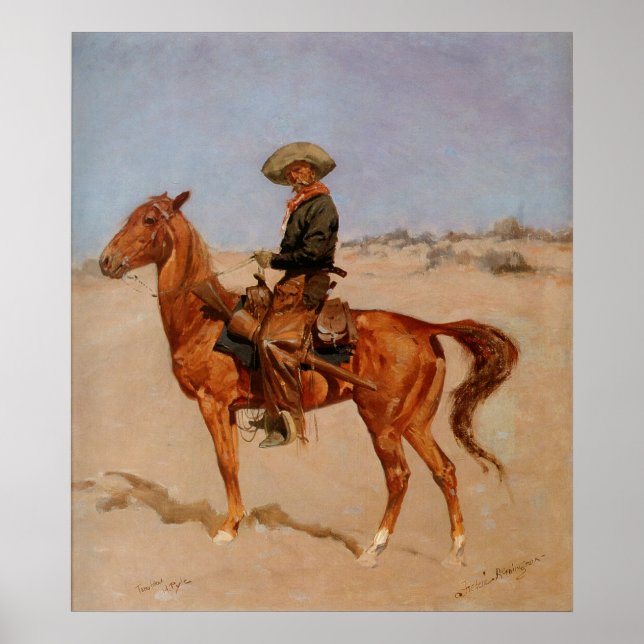 Poster Frederic Remington's The Puncher (1895) (Frente)