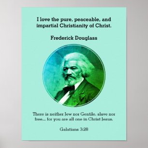 Poster FREDERICK DOUGLASS Cote Escritura Personalizada AZ