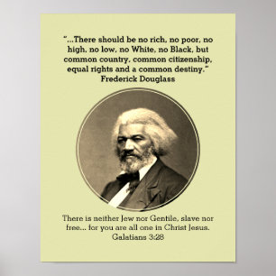 Poster FREDERICK DOUGLASS Personalizado CREAM sem ricos