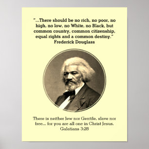 Poster FREDERICK DOUGLASS Sem Rich sem CREAM Personaliz