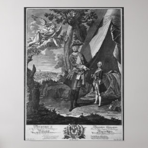 Poster Frederick II e seu sobrinho Frederick William
