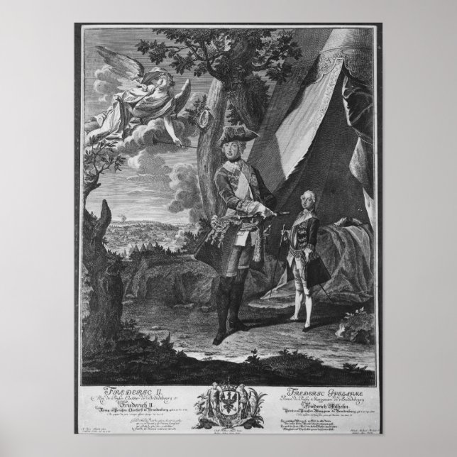 Poster Frederick II e Seu Sobrinho Frederick William (Frente)