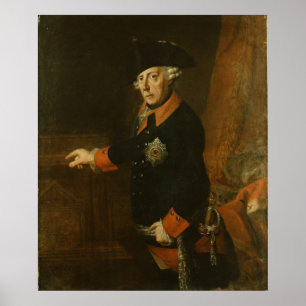 Pôster Frederick II o excelente de Prússia, c.1763