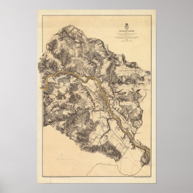 Pôster Fredericksburg, Virgínia (Frente)