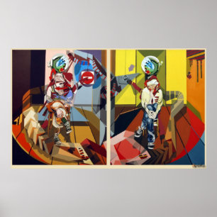 Pôster Frederik Bellanger femme&homme jambes croisés