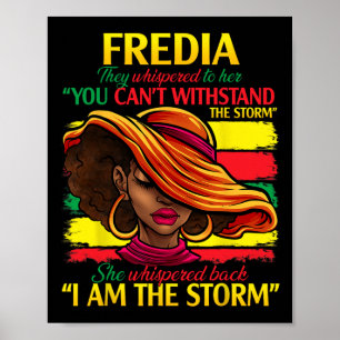 Poster Fredia Primeiro Nome Sobrenome Família História Mo