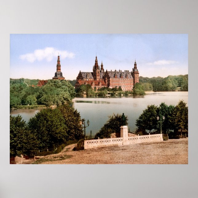 Pôster Fredriksborg Castle Copenhaga Dinamarca (Frente)