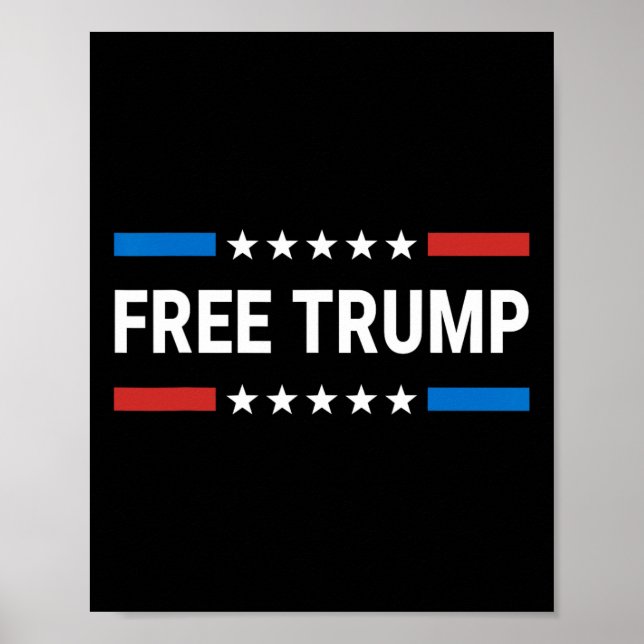 Poster Free Donald Trump Republican Support Pro Trump Ame (Frente)