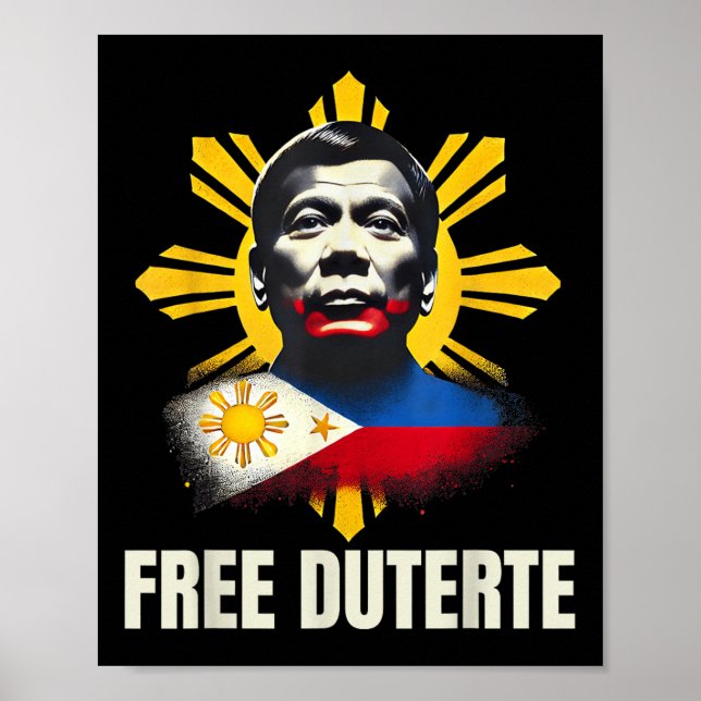 Poster Free Duterte Du30 Presidente Rodrigo Digong Patrio (Frente)