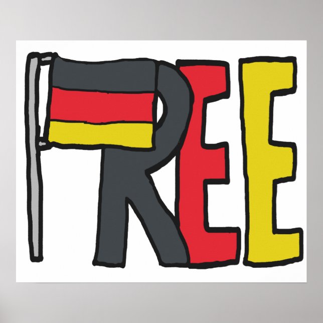 Poster Free Germany Dexit (Frente)