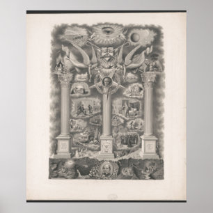 Poster Free Masons Rock of Oddfellowship
