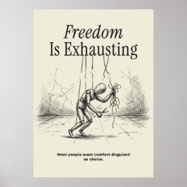 Poster Freedom Is Exhausting